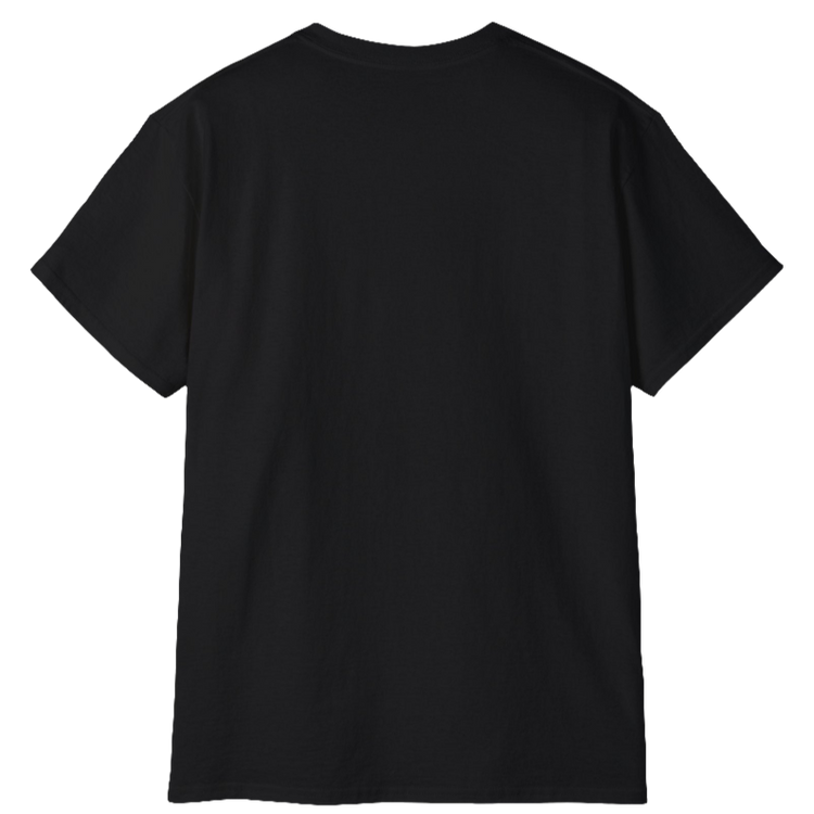 A black Gymstar t-shirt with the text 'I WANT YOU' printed on the front, along with graphics of a weightlifter and dumbbells. Rear view.