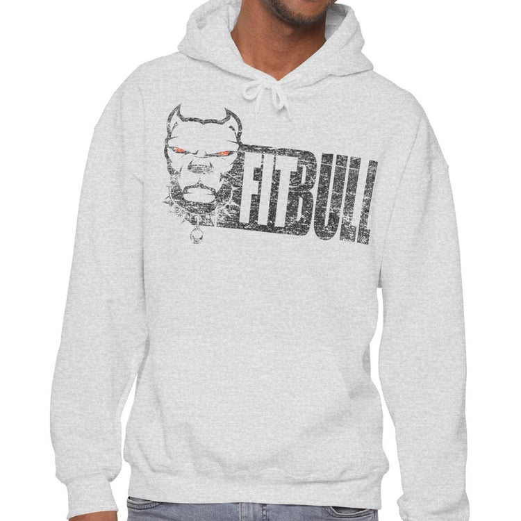 Man wearing a white Fitbull hoodie with 'Idaho? Nah, Youdaho!' text on a white background