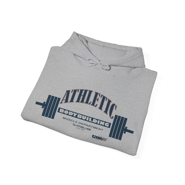 GYMSTAR Athletic Barbell Hoodie — Unisex Gym Fitness Sweatshirt