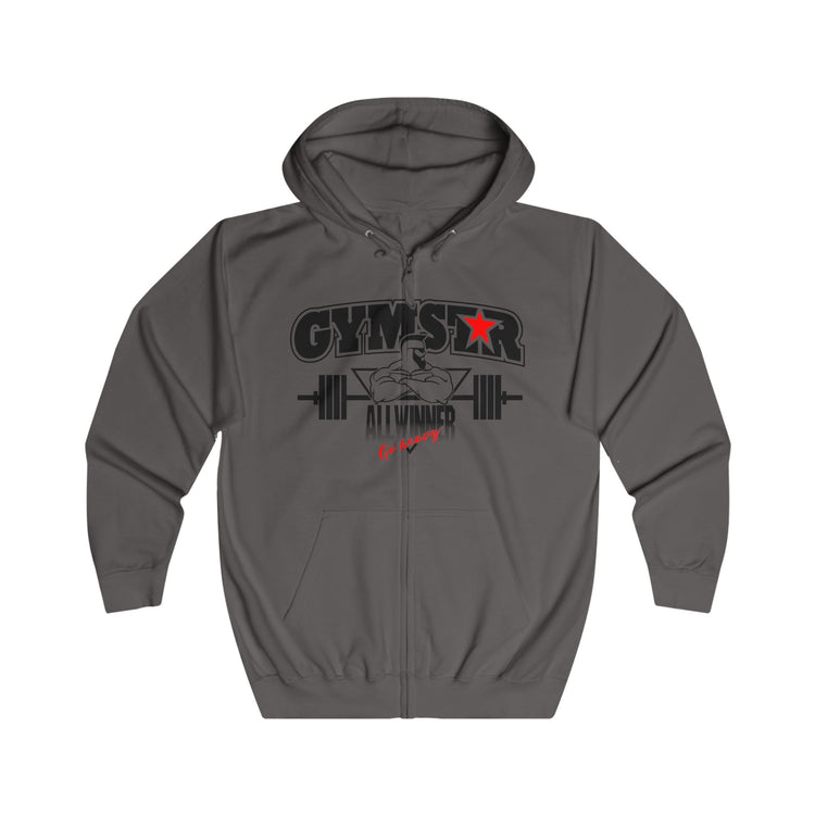 GYMSTAR Zip Hoodie — All Winner Bodybuilding Full-Zip Sweatshirt
