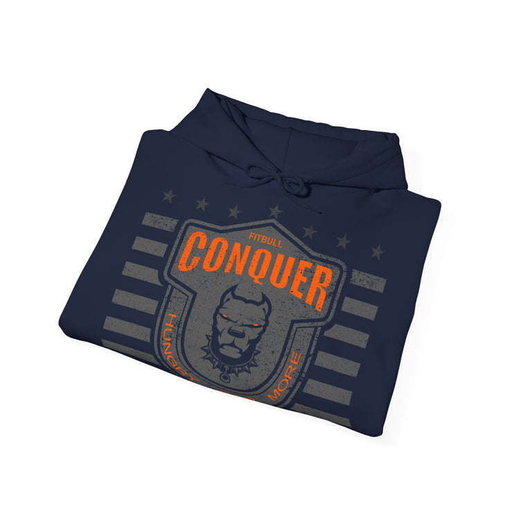 FITBULL Conquer — Pullover Hoodie | Vintage Dog Strength Edition