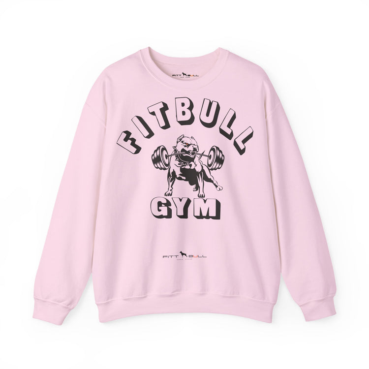FITBULL Gym Graphic Crewneck Sweatshirt — Pitbull Gym Vintage Weightlifting