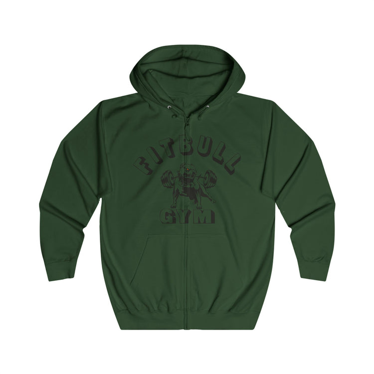 FITBULL Graphic Zip Hoodie — Pitbull Gym Vintage Full-Zip