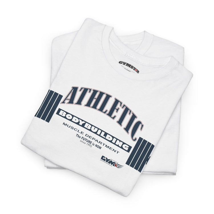 GYMSTAR Athletic Barbell T-Shirt — Vintage Gym Weightlifting Tee