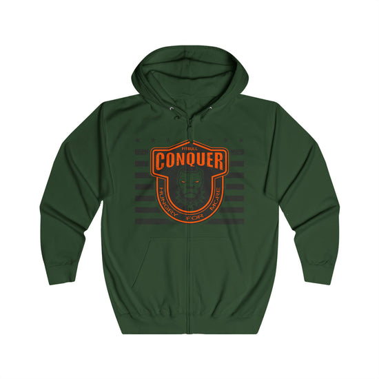 Green Fitbull hoodie on a white background