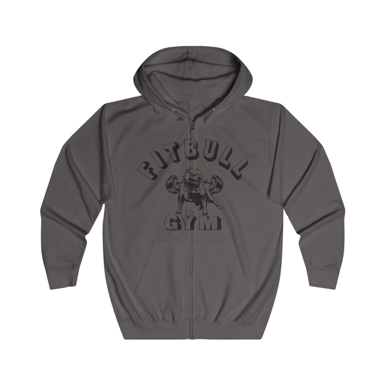 FITBULL Graphic Zip Hoodie — Pitbull Gym Vintage Full-Zip