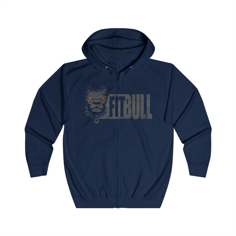 FITBULL Graphic Zip Hoodie – Bold Dog Lover Full-Zip Sweatshirt
