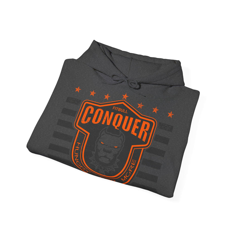 FITBULL Conquer — Pullover Hoodie | Vintage Dog Strength Edition