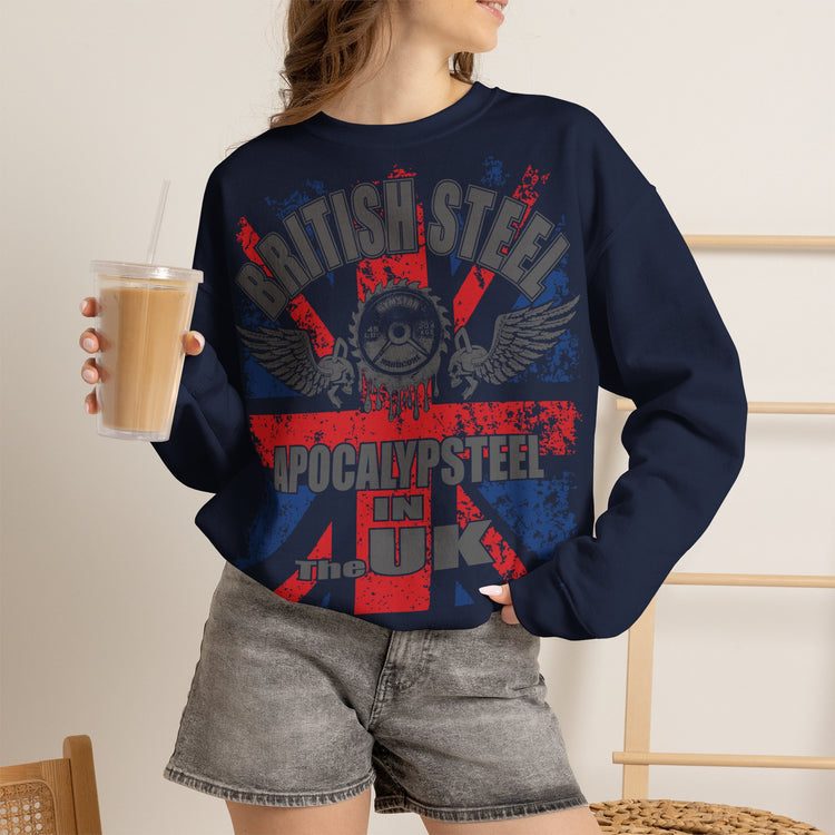 GYMSTAR British Steel Unisex Gym Crewneck Sweatshirt