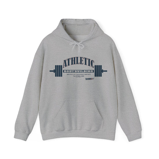 Gray Gymstar Athletic hoodie with 'Dogtown St. Louis' text on a white background