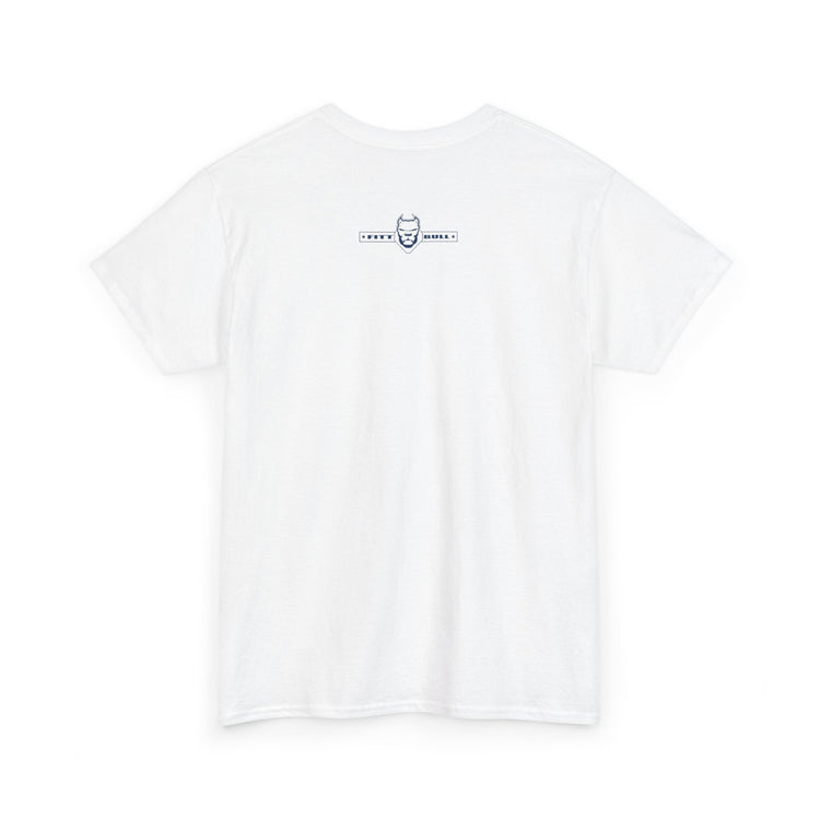 FITBULL Conquer Lion Shield Tee — Vintage Athletic Badge, Distressed Stars & Stripes