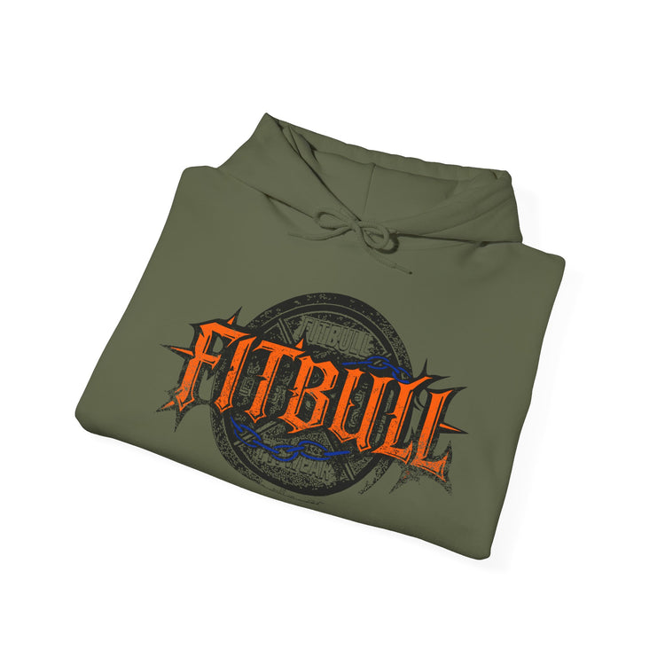 FITBULL Graphic Hoodie — Chains Pitbull Vintage Gym Pullover