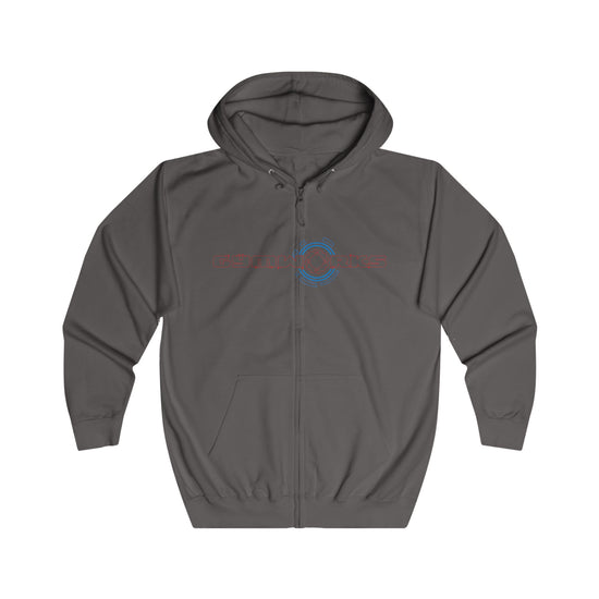 Gray Hoodie hoodie with a logo on a white background