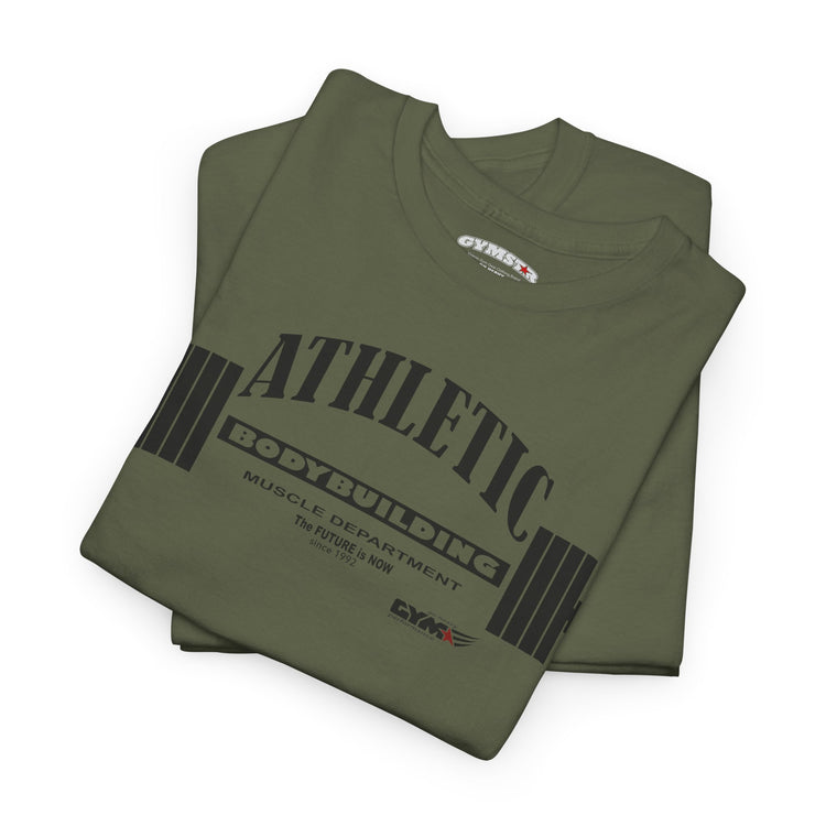 GYMSTAR Athletic Barbell T-Shirt — Vintage Gym Weightlifting Tee