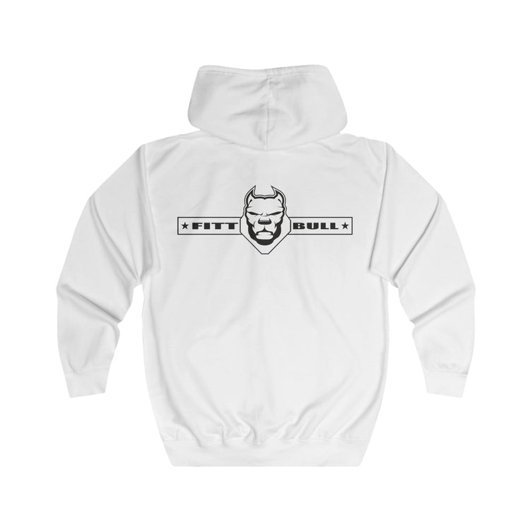 FITBULL Graphic Full-Zip Hoodie — Chains Pitbull Vintage Gym