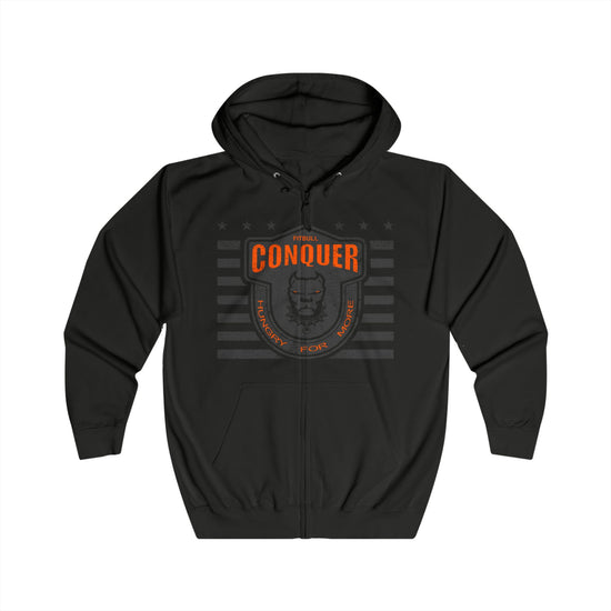 Black Fitbull hoodie with 'Mission Child of God' text and cross on a white background