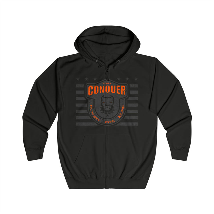 Black Fitbull hoodie with 'Mission Child of God' text and cross on a white background