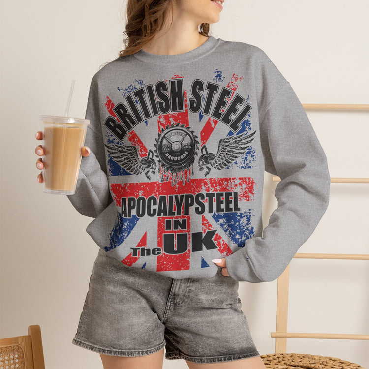 GYMSTAR British Steel Unisex Gym Crewneck Sweatshirt