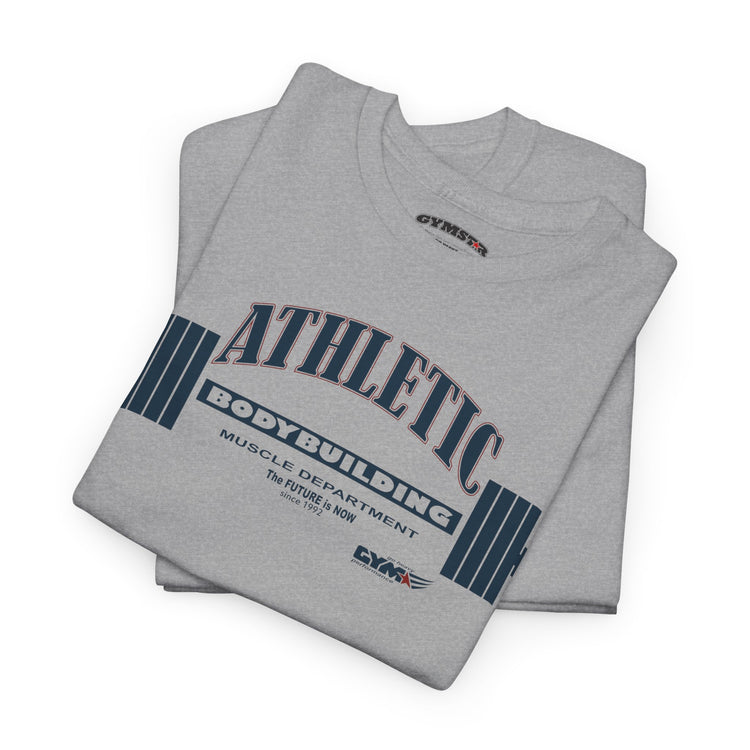 GYMSTAR Athletic Barbell T-Shirt — Vintage Gym Weightlifting Tee