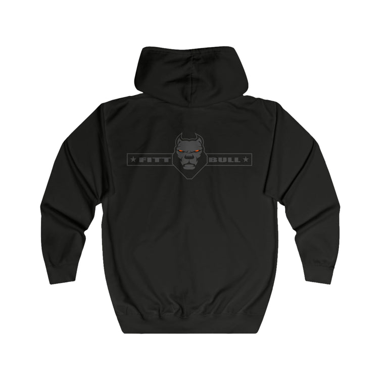 FITBULL Graphic Full-Zip Hoodie — Chains Pitbull Vintage Gym