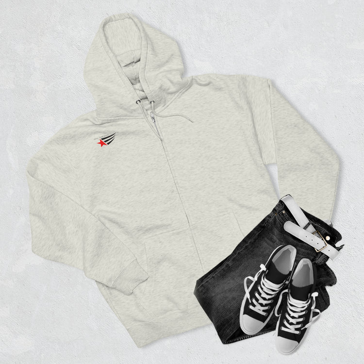 GYMSTAR Premium Full Zip Hoodie - Urban Style Performance - Cotton Ring-Spun Blend