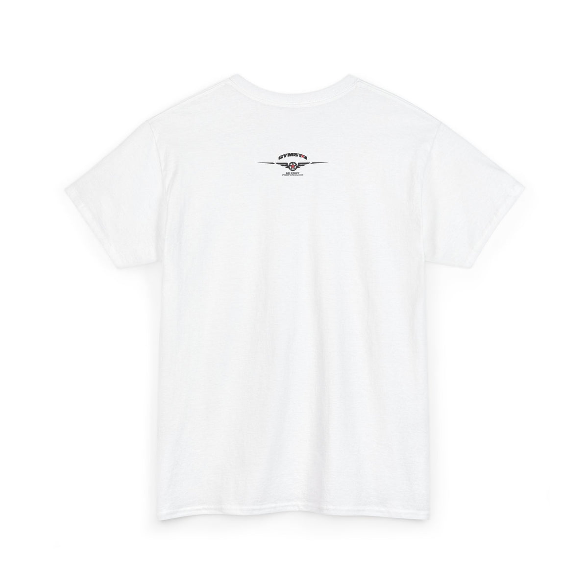 White t-shirt with 'John 15:1' printed on the back against a white background