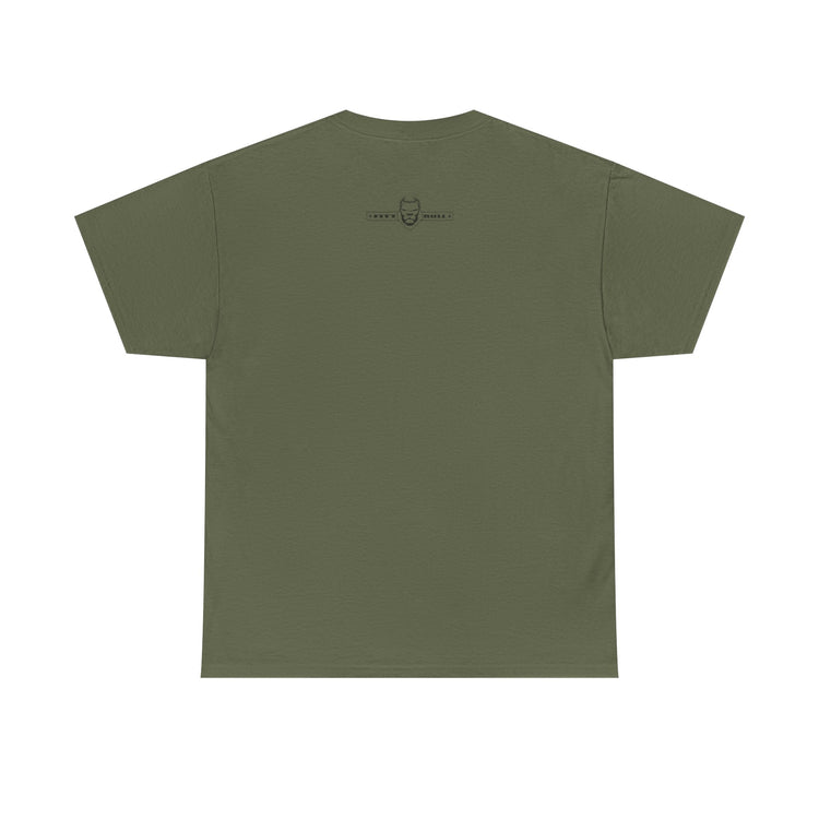 FITBULL Conquer Lion Shield Tee — Vintage Athletic Badge, Distressed Stars & Stripes