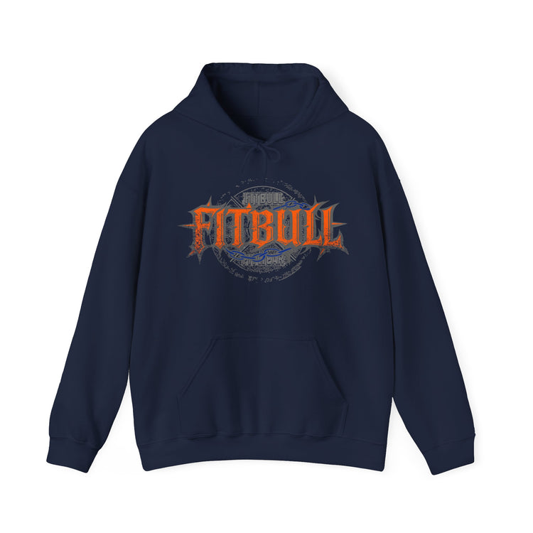 FITBULL Graphic Hoodie — Chains Pitbull Vintage Gym Pullover