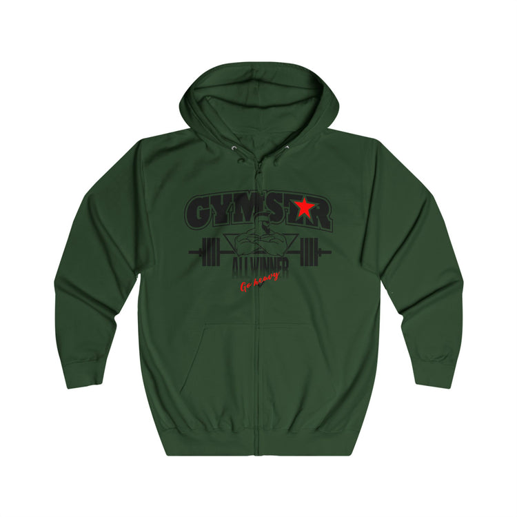 GYMSTAR Zip Hoodie — All Winner Bodybuilding Full-Zip Sweatshirt