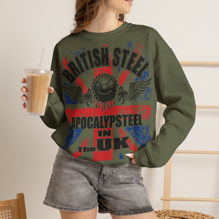 GYMSTAR British Steel Unisex Gym Crewneck Sweatshirt