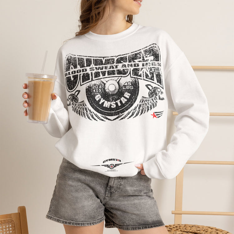 GYMSTAR Blood, Sweat and Iron Gym Crewneck Sweatshirt