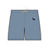 Skizze von Sportshorts mit dem Logo des Sportbekleidungsunternehmens Fitbull, navy blau farbig.