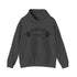 Dark gray Gymstar hoodie on a white background