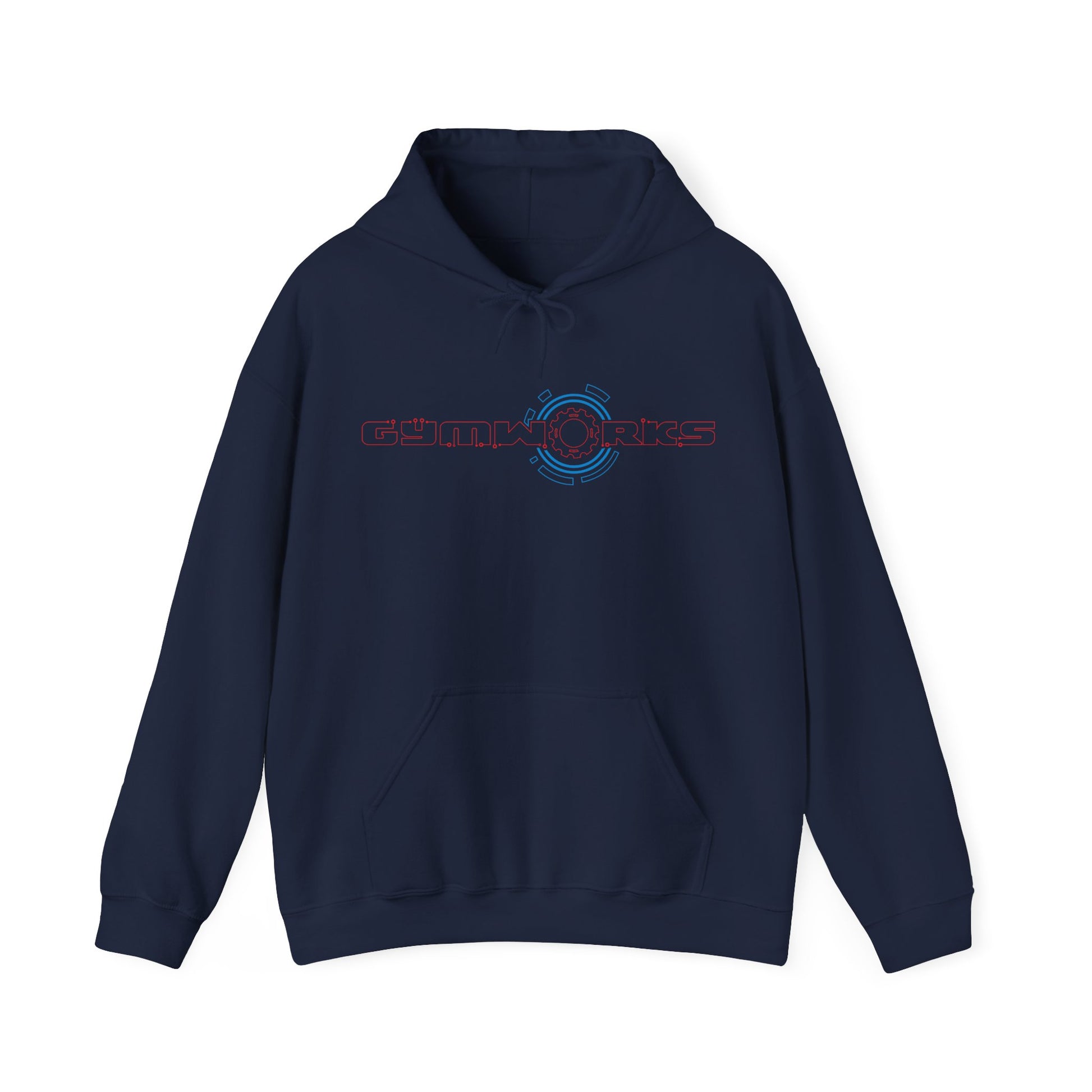 Black Gymstar hoodie with a logo on a white background