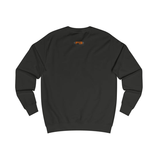black, sporty,  fitness and bodybuilding hoodie of the Fitbull brand branded with logo, back view