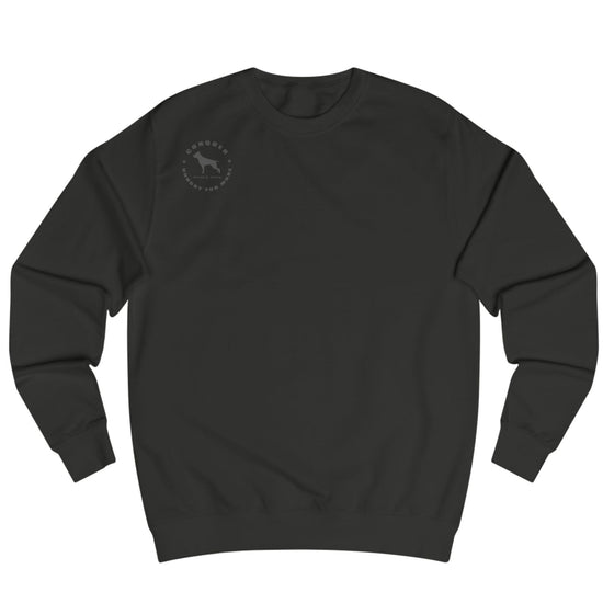 black, sporty,  fitness and bodybuilding hoodie of the Fitbull brand branded with logo, front view