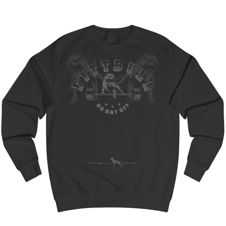 schwarz Sporthoodie der Marke Fitbull Fitnessbekleidung mit motivierendem Bodybuilding-Motiv
