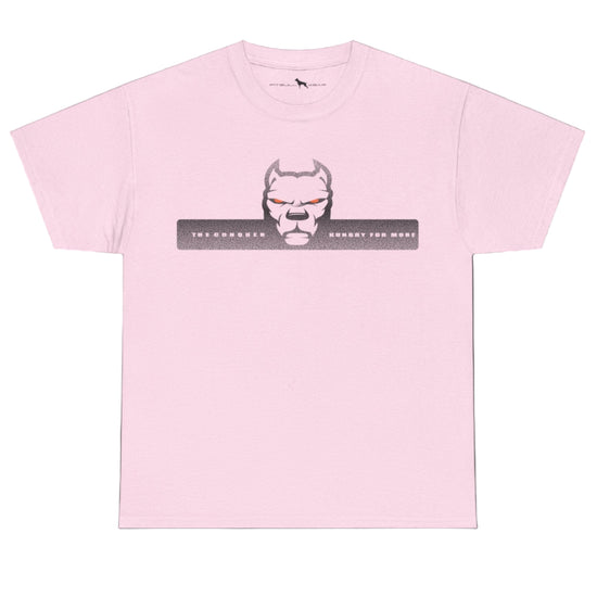 pink  fitbull t-shirt with logo and motivation print