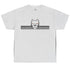 silver  fitbull t-shirt with logo and motivation print