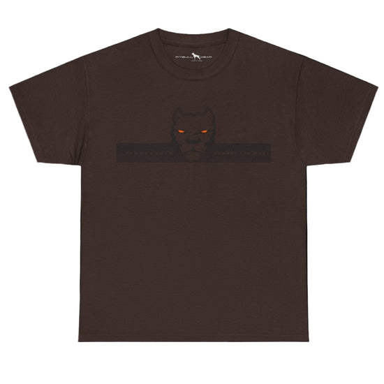 brow  fitbull t-shirt with logo and motivation print