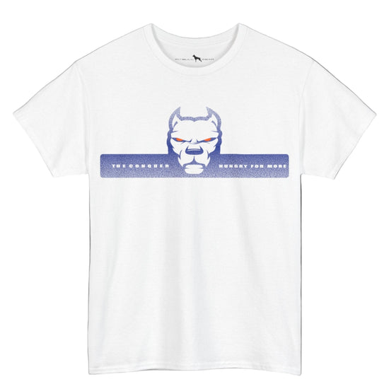  white fitbull t-shirt with logo and motivation print