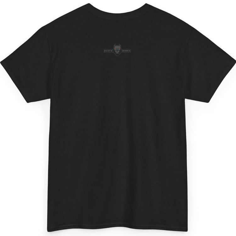 Black Fitbull t-shirt with a small black logo on the back. Fitness and Bodybuilding motivating.