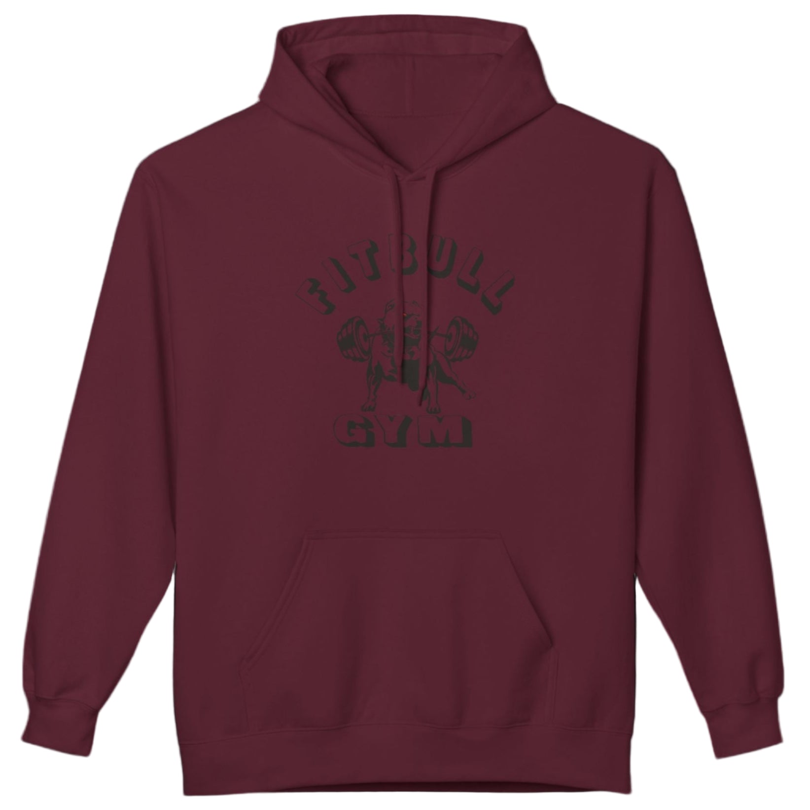 purpur sporty hoodie for fitness and crossfit by the Fitbull brand, branded with a logo and a motivating motif