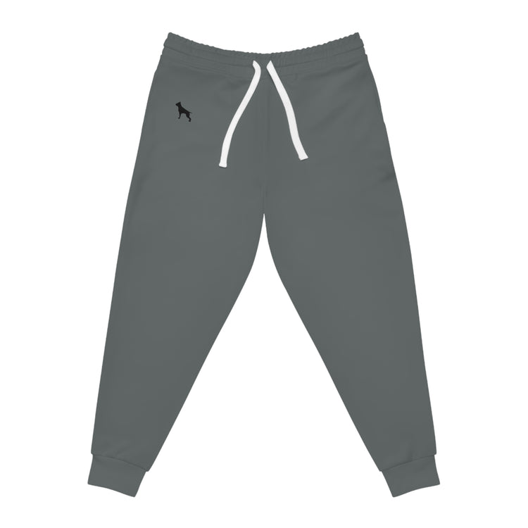 Graue Fitbull Jogginghose mit dem Markenlogo.