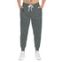 Man mit Graue Fitbull-Jogginghose mit dem Markenlogo. 