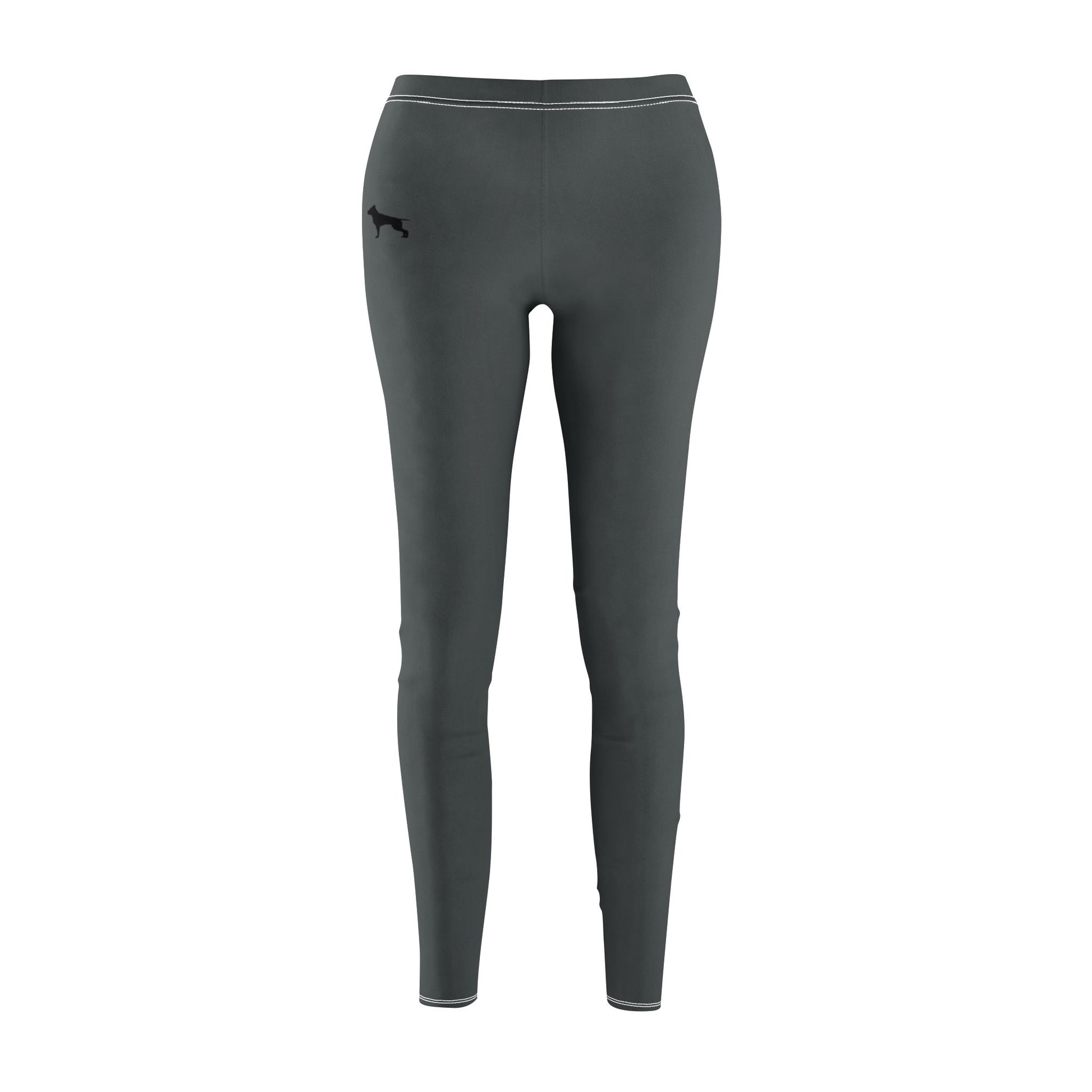 graue Fitness-Leggings Vorderansicht