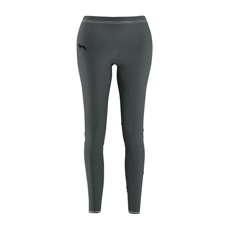 graue Fitness-Leggings Vorderansicht