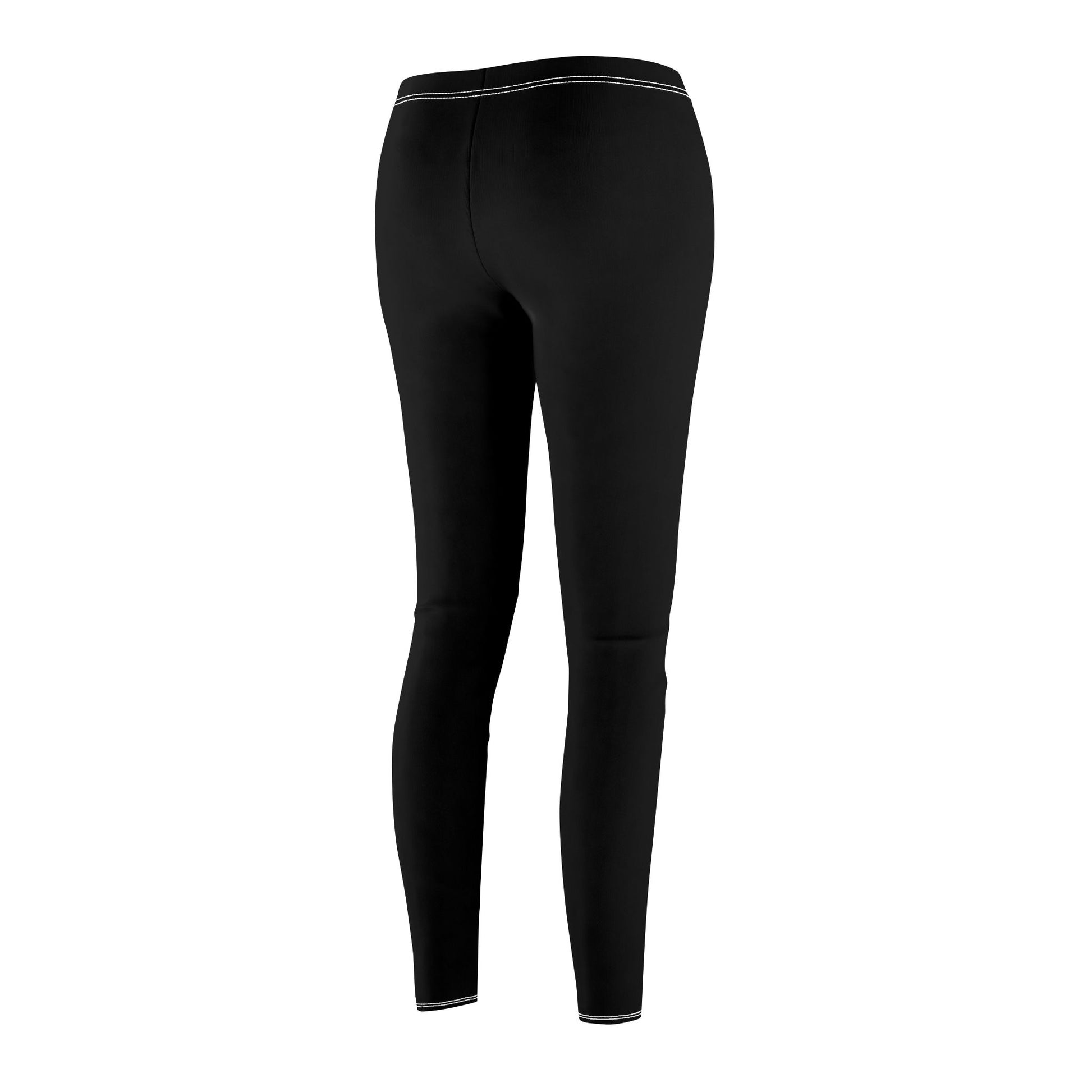 schwarze Fitness-Leggings der Marke Fitbull, Saitenansicht