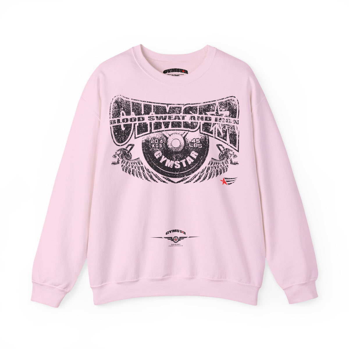 A pink crewneck sweatshirt featuring a leopard print graphic on the front with the text 'MAHJ' and a matching leopard print bow underneath.