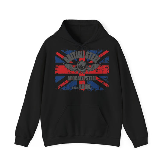 Gray hoodie with 'Goldeneyes' logo on a white background